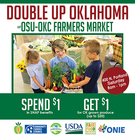 Double Up Oklahoma at OSU-OKC Farmers Market