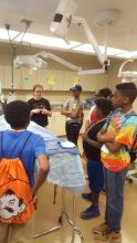 Students tour veterinary technology facilities during "So You Want To Be," a weekly camp